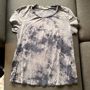 Jonny Was Calmé Blue Gray Scrunch Dye Women's Top TShirt